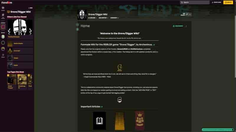 Официальная ссылка Grave/Digger Trello, Wiki и Discord